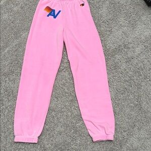 Aviator Nation Pink Kids Sweatpants